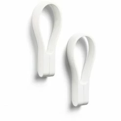 Blitzangebot ? ZONE Denmark Loop Handtuchhalter - 2er-Set - 2er Set: Höhe: 9 Cm - White ✨