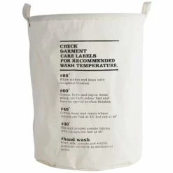 Coupon ? House Doctor Wash Wäschesack - Höhe 50 Cm - Ø 40 Cm - Weiß, Schwarz ?