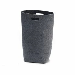Großhandel ? HEY-SIGN Wäschekorb Aus Natur-Filz - 35x27x69 Cm - Anthrazit ✨