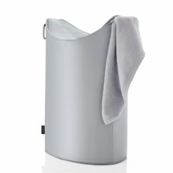 Bestes Angebot ⌛ Blomus FRISCO Wäschesammler - H 70 X Ø 45 X T 28 Cm - Silver Grey ⭐